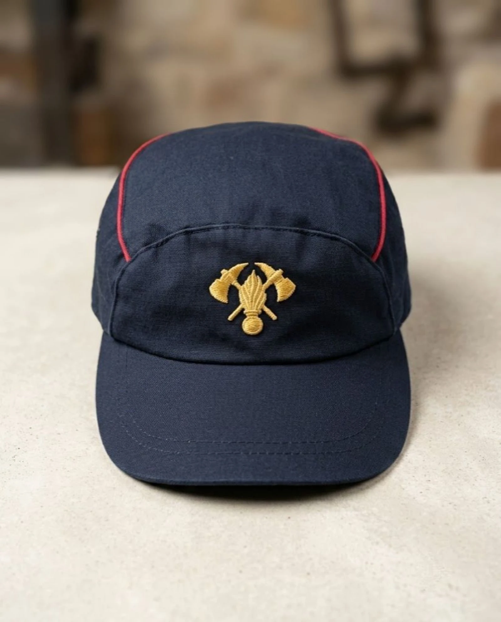 Embroidered Vintage 5-Panel Cap – Navy Blue Paris 2011
